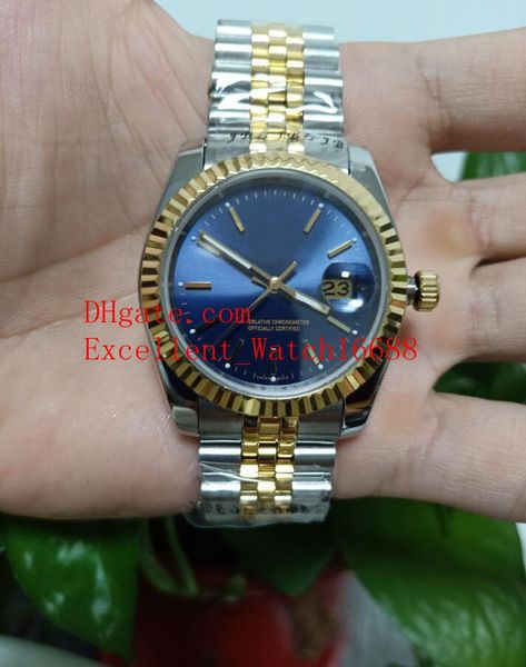 sell wristwatches 36 mm 279173 two tone gold blue dial asia 2813 automatic mechanical watch watches, Slivery;brown
sell wristwatches 36 mm 279173 two tone gold blue dial asia 2813 automatic mechanical watch watches, Slivery;brown