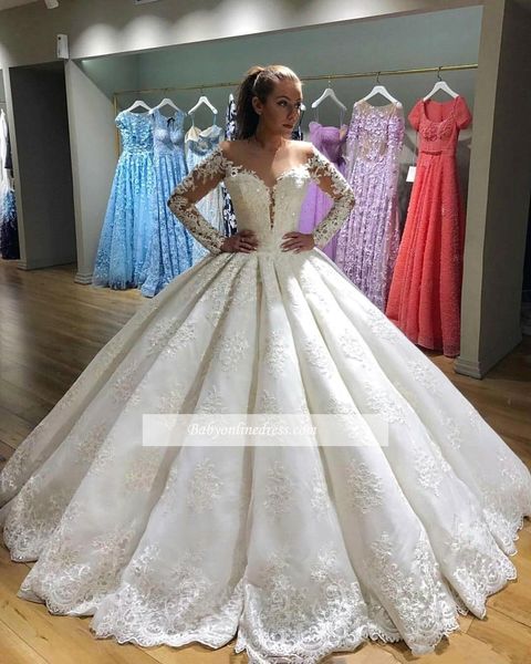 luxury 2018 arabic dubai ball gown wedding dresses off shoulder beads sequined court train wedding dress bridal gowns robe de mariée, White
luxury 2018 arabic dubai ball gown wedding dresses off shoulder beads sequined court train wedding dress bridal gowns robe de mariée, White