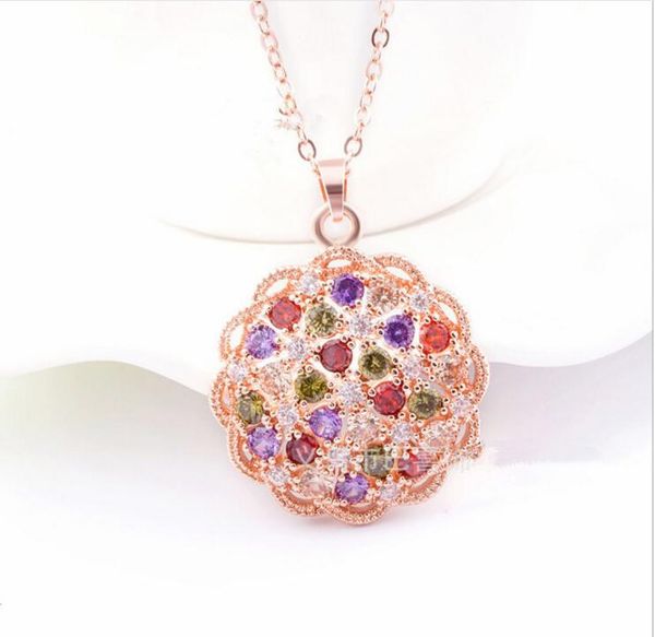 luckyshine fashion europe seller 5pcs/lot rose gold colorful cz zircon pendants flower bride engagement jewelry pendants necklaces, Silver
luckyshine fashion europe seller 5pcs/lot rose gold colorful cz zircon pendants flower bride engagement jewelry pendants necklaces, Silver