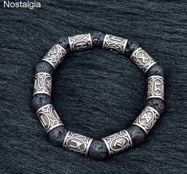 nostalgia norse viking rune bead vikingos accessories lava stone beads bracelet men gifts for women, Black
nostalgia norse viking rune bead vikingos accessories lava stone beads bracelet men gifts for women, Black