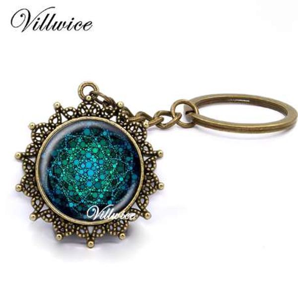 new blue flower of life key ring art glass pendant mandala key chain sacred geometry keychain handmade jewelry for women gifts, Slivery;golden
new blue flower of life key ring art glass pendant mandala key chain sacred geometry keychain handmade jewelry for women gifts, Slivery;golden