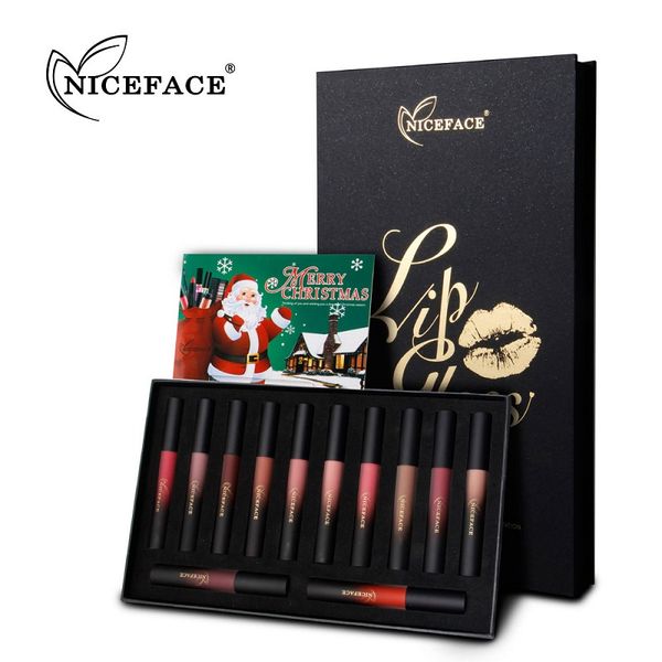 niceface christmas velvet matte liquid lipstick lipgloss beauty makeup set lip kit maquiagem batom lip kit lip sense gift
niceface christmas velvet matte liquid lipstick lipgloss beauty makeup set lip kit maquiagem batom lip kit lip sense gift