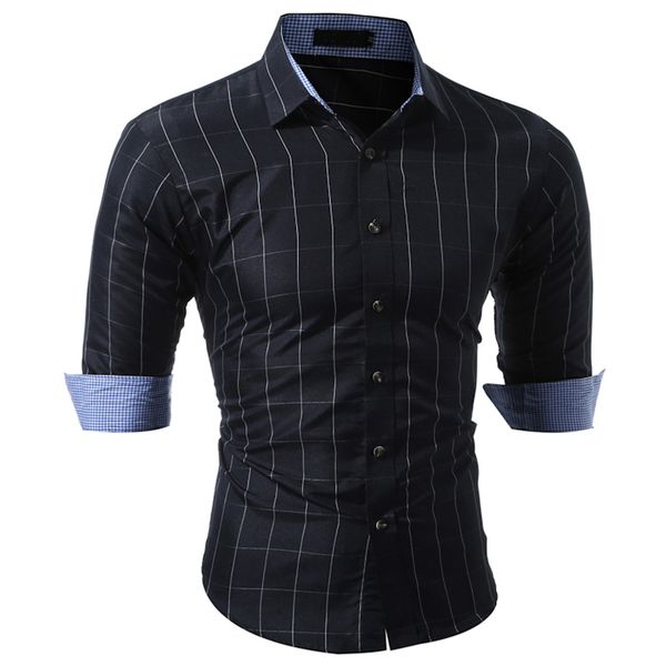 2018 fashion male shirt long-sleeves tops classic hit color small plaid mens dress shirts slim men shirt 3xl, White;black
2018 fashion male shirt long-sleeves tops classic hit color small plaid mens dress shirts slim men shirt 3xl, White;black