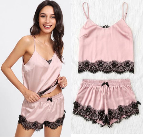 us stock women silk lace sleepwear satin babydoll lingerie shorts pajamas set, Blue;gray
us stock women silk lace sleepwear satin babydoll lingerie shorts pajamas set, Blue;gray