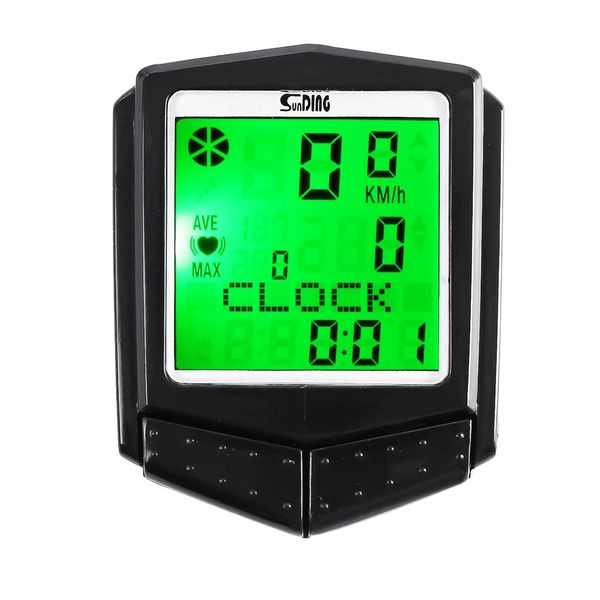 sunding sd - 573c wireless water resistant bicycle computer cycling odometer speedometer heart rate monitor with lcd backlight
sunding sd - 573c wireless water resistant bicycle computer cycling odometer speedometer heart rate monitor with lcd backlight