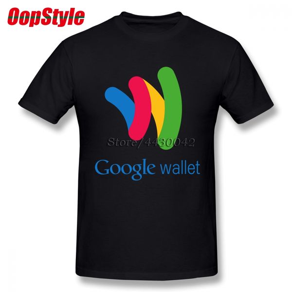 google wallet t-shirt for men short sleeve cotton plain custom tee, White;black
google wallet t-shirt for men short sleeve cotton plain custom tee, White;black