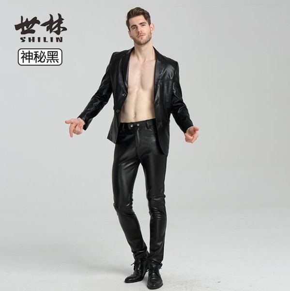 plus velvet fashion motorcycle faux leather pants mens feet pants pu trousers for men pantalon homme autumn winter youth black
plus velvet fashion motorcycle faux leather pants mens feet pants pu trousers for men pantalon homme autumn winter youth black