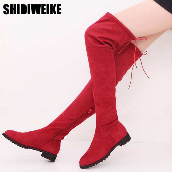 women casual flat over the knee boots shoes winter women derss warm snow thigh high boots shoes botas plus size 34-43 m498, Black
women casual flat over the knee boots shoes winter women derss warm snow thigh high boots shoes botas plus size 34-43 m498, Black