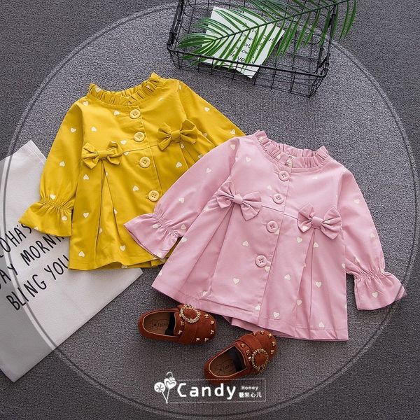 2018 INS spring NEW arrival Girls Kids ruffles collar long SleeveLove bow coat causal high quality cotton Bow bottoming coat
2018 INS spring NEW arrival Girls Kids ruffles collar long SleeveLove bow coat causal high quality cotton Bow bottoming coat