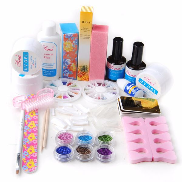 uv gel nail art kit manicure glitters rhinestone glue oat primer tips extension nail tips sets
uv gel nail art kit manicure glitters rhinestone glue oat primer tips extension nail tips sets