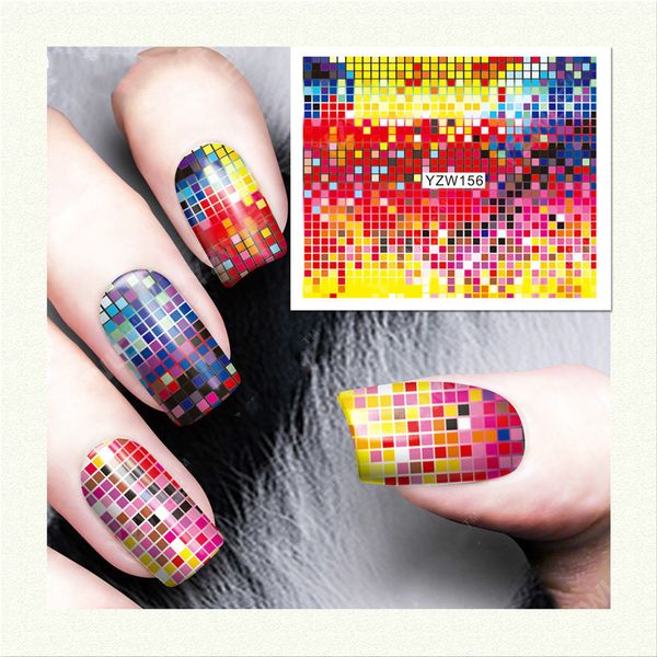 2 sheets magic color pixel lattice nail stickers fantastic square nail art decals beautiful women manicure diy sticker salon, Black
2 sheets magic color pixel lattice nail stickers fantastic square nail art decals beautiful women manicure diy sticker salon, Black