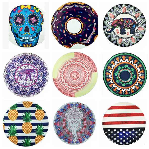 Chiffon Round Beach Towel Mandala Beach Blanket Hip Hop Wall Hanging Tapestry Yoga Mat Skull Donuts Elepant Printing 40 Designs YW367-2
Chiffon Round Beach Towel Mandala Beach Blanket Hip Hop Wall Hanging Tapestry Yoga Mat Skull Donuts Elepant Printing 40 Designs YW367-2