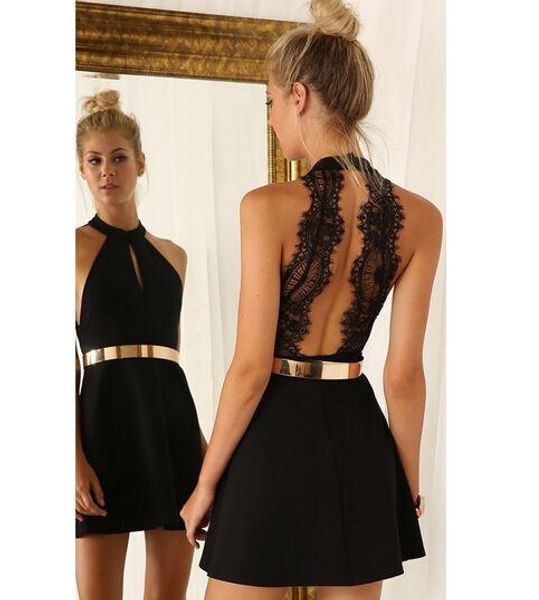 2019 new women fashion backless dress white andeless dresses slim casual mini dress, Black;gray
2019 new women fashion backless dress white andeless dresses slim casual mini dress, Black;gray