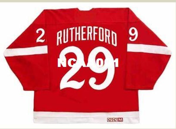 men #29 jim rutherford detroit red wings 1982 ccm vintage retro hockey jersey or custom any name or number retro jersey, Black;red
men #29 jim rutherford detroit red wings 1982 ccm vintage retro hockey jersey or custom any name or number retro jersey, Black;red