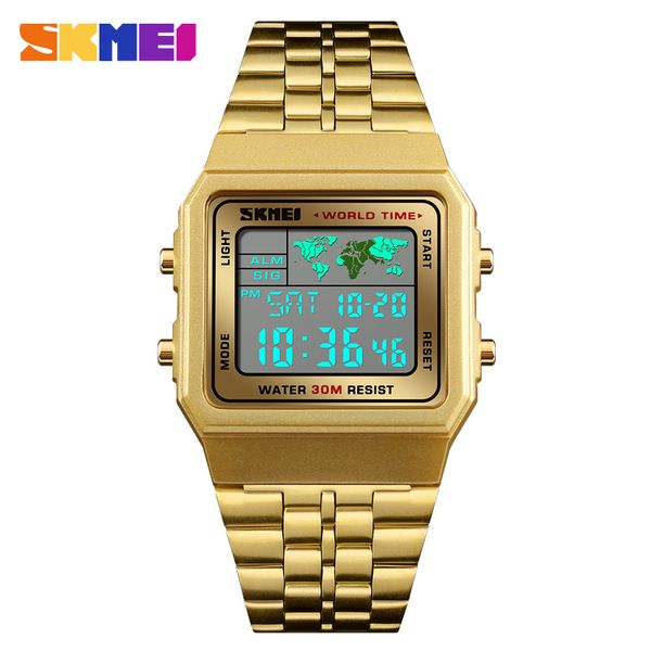 SKMEI Men Sport Watch Digital Watches World Time 12/24 Hour Clock Fashion Wristwatch Man Top Bracelet for Man 1338
SKMEI Men Sport Watch Digital Watches World Time 12/24 Hour Clock Fashion Wristwatch Man Top Bracelet for Man 1338
