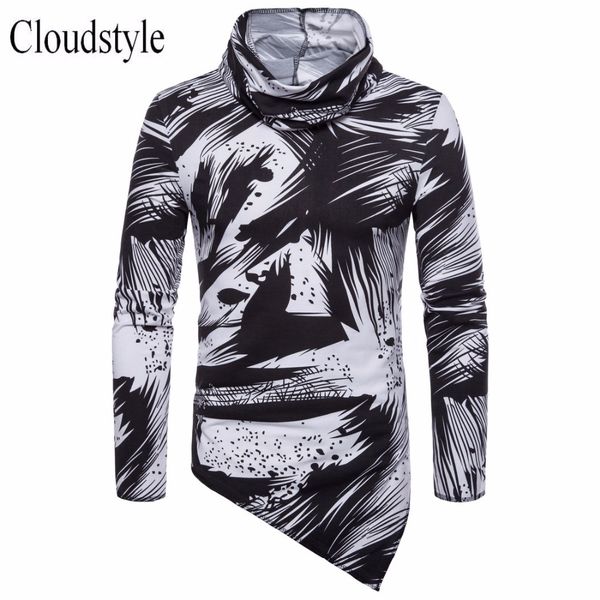 cloudstyle 2018 new male long sleeve tshirt fashion patchworked floral print tshirt cool men summer autumn irregular hem tee, White;black
cloudstyle 2018 new male long sleeve tshirt fashion patchworked floral print tshirt cool men summer autumn irregular hem tee, White;black