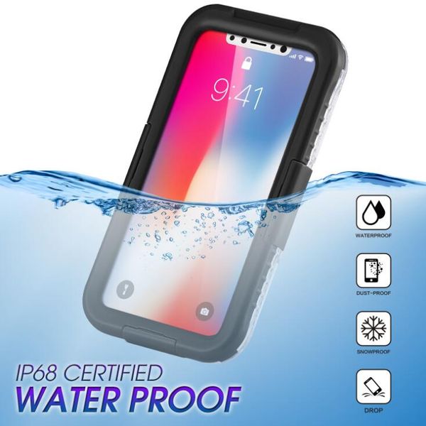 For iPhone XR XS Max X 6 6S 7 8 plus Waterproof Cell Phone Cover Cases Shockproof 2 in 1 Hybrid Water Snow Proof protective case
For iPhone XR XS Max X 6 6S 7 8 plus Waterproof Cell Phone Cover Cases Shockproof 2 in 1 Hybrid Water Snow Proof protective case