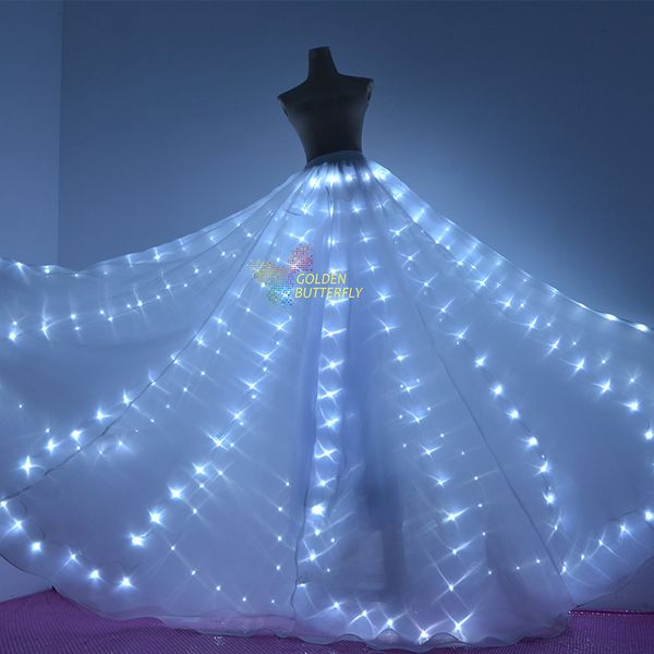 led skirt glowing fashion women long dress luminous butterfly wings led clothing light lady dance dress accessories jhd, Black;red
led skirt glowing fashion women long dress luminous butterfly wings led clothing light lady dance dress accessories jhd, Black;red