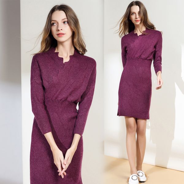 fall new office ladies urban knitted tunic v-neck stretch empire knee-length midi dress female fashion noble brief sweater dress, White;black
fall new office ladies urban knitted tunic v-neck stretch empire knee-length midi dress female fashion noble brief sweater dress, White;black