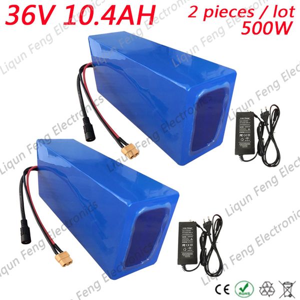 Wholesale 2pcs/lots 500W 36V 10AH Electric Bicycle battery 36V 10AH Lithium E-BIKE battery with PVC case 20A BMS 42V 2A charger
Wholesale 2pcs/lots 500W 36V 10AH Electric Bicycle battery 36V 10AH Lithium E-BIKE battery with PVC case 20A BMS 42V 2A charger