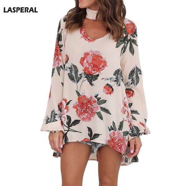 lasperal women blouse casual long sleeve v-neck halter loose bohemian blusas flower printed beach shirt plus size, White
lasperal women blouse casual long sleeve v-neck halter loose bohemian blusas flower printed beach shirt plus size, White