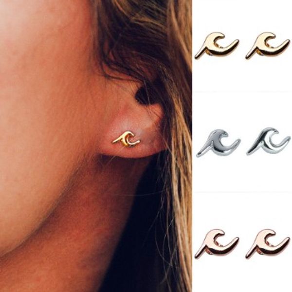 wave stud earrings girls ladies jewelry accessories gold /silver /rosegold plated womens ear studs, Golden;silver
wave stud earrings girls ladies jewelry accessories gold /silver /rosegold plated womens ear studs, Golden;silver