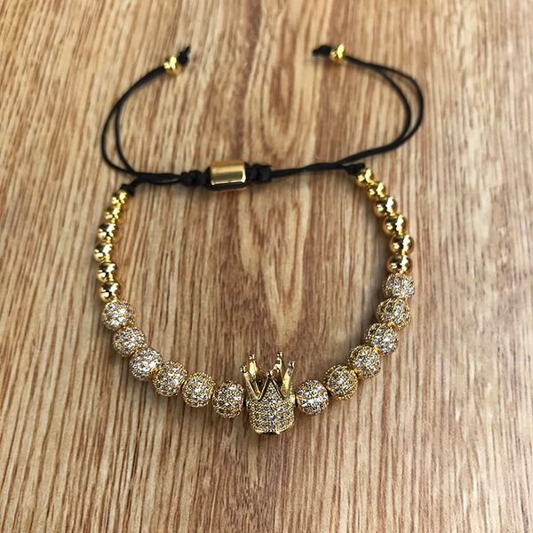 zircon bracelets jewelry cubic micro pave cz crown charm & 4mm round beads braided macrame bracelet, Black
zircon bracelets jewelry cubic micro pave cz crown charm & 4mm round beads braided macrame bracelet, Black