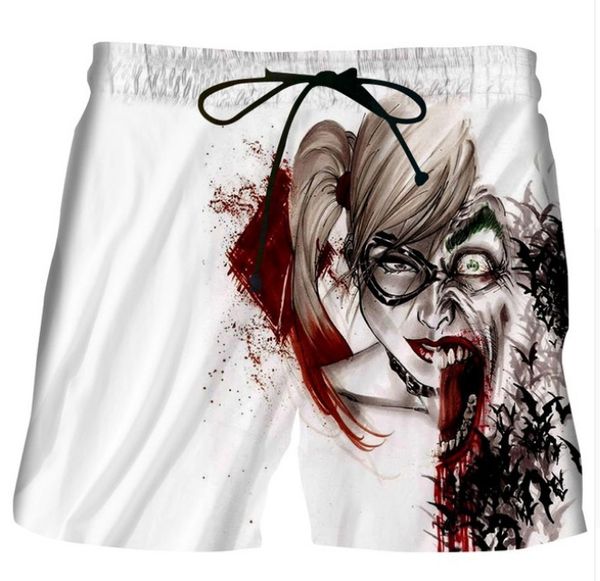 beach men casual shorts 2017 suicide squad joker harley quinn 3d print fashion boy hip hop quick dry boardshorts fitness trouser, White;black
beach men casual shorts 2017 suicide squad joker harley quinn 3d print fashion boy hip hop quick dry boardshorts fitness trouser, White;black