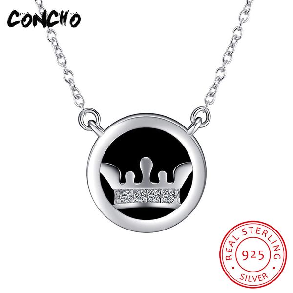 concho jewelry 925 sterling silver crown black agate necklace for women party gift 2018 trendy charms pendant necklaces jewelry
concho jewelry 925 sterling silver crown black agate necklace for women party gift 2018 trendy charms pendant necklaces jewelry