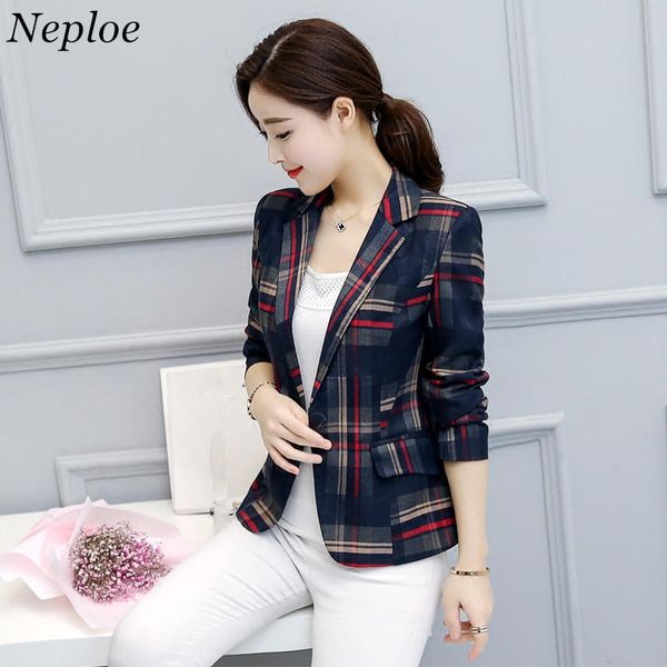 neploe elegant short blazer 2017 spring single button long sleeves plaid jackets ladies office wear blazers plus size 4xl 33158, White;black
neploe elegant short blazer 2017 spring single button long sleeves plaid jackets ladies office wear blazers plus size 4xl 33158, White;black