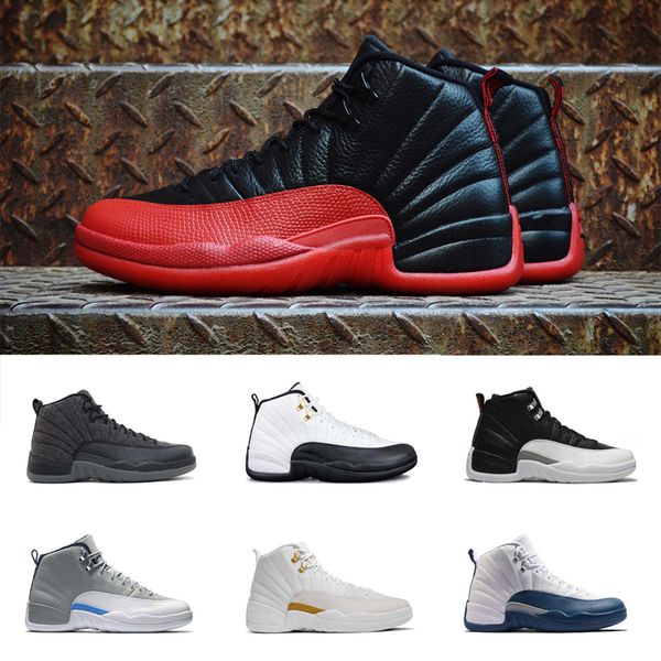 AIR Mens Basketball Shoes 12 12s French Blue White TAXI Playoff Black Flu Game Cherry 12s XII Men Sneakers Bordeaux size 7-13
AIR Mens Basketball Shoes 12 12s French Blue White TAXI Playoff Black Flu Game Cherry 12s XII Men Sneakers Bordeaux size 7-13
