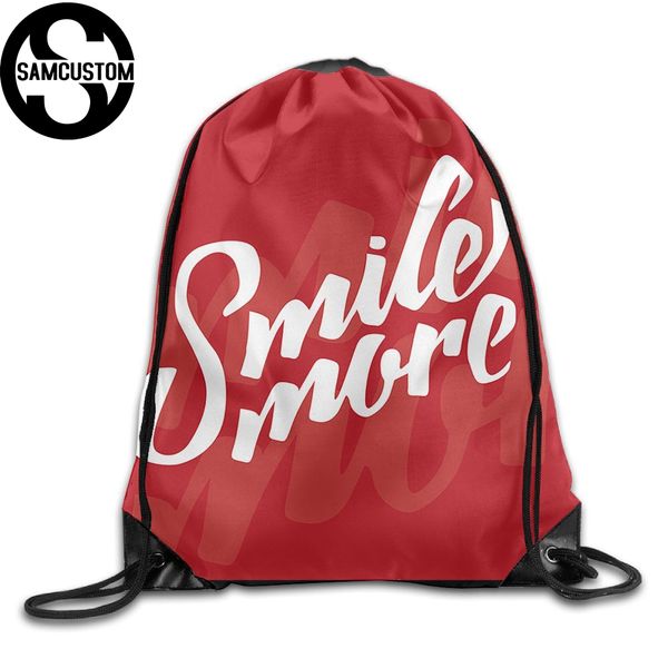 samcustom smile more 3d print shoulders bag fabric backpack men and women port drawstring travel shoes dust storage bags
samcustom smile more 3d print shoulders bag fabric backpack men and women port drawstring travel shoes dust storage bags