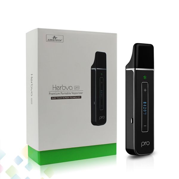 Original Airis Herbva Pro Kit Dry Herb Vaporizer Vape Pen Kits With Touch Screen OLED Display 2200mAh Airistech E Cigarette DHL Free
Original Airis Herbva Pro Kit Dry Herb Vaporizer Vape Pen Kits With Touch Screen OLED Display 2200mAh Airistech E Cigarette DHL Free