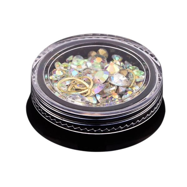 2 box 3d nail jewelry colorful mixed acrylic tip diamond flat jewel stone nail rhinestone manicure diy art decoration (bi, Silver;gold
2 box 3d nail jewelry colorful mixed acrylic tip diamond flat jewel stone nail rhinestone manicure diy art decoration (bi, Silver;gold