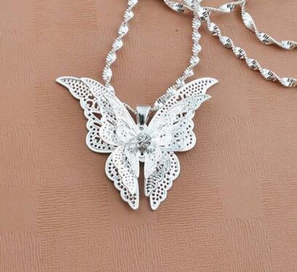brand new women lady girl 925 sterling silver plated butterfly necklace pendant fit charm fashion jewelry
brand new women lady girl 925 sterling silver plated butterfly necklace pendant fit charm fashion jewelry
