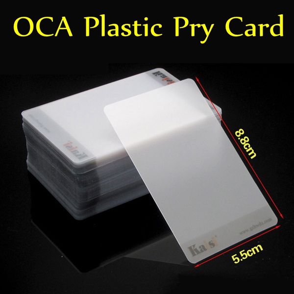 100pc Handy Oca Pla Tic Card Pry Opening Craper For Ipad For Iphone Mobile Phone Glued Creen Repair Tool