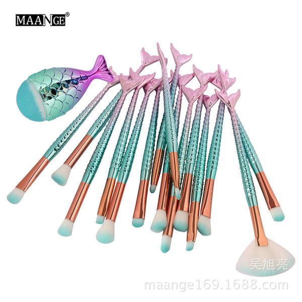 mermaid makeup brush set professional 16pcs foundation eyeshadow eyebrow eyeliner blush contour cosmetic make up brushes kit tools
mermaid makeup brush set professional 16pcs foundation eyeshadow eyebrow eyeliner blush contour cosmetic make up brushes kit tools