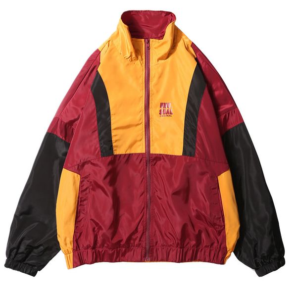 vintage color block patchwork windbreaker jackets men casual full zip up loose track jacket male hip hop streetwear, Black;brown
vintage color block patchwork windbreaker jackets men casual full zip up loose track jacket male hip hop streetwear, Black;brown