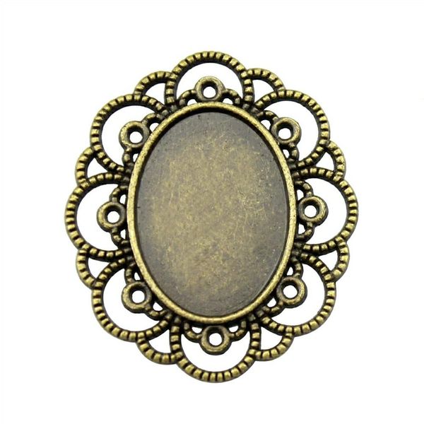9 pieces cabochon cameo base tray bezel blank wholesale lots bulk hollow flower edge inner size 18x25mm oval cameos and cabochons, Slivery;crystal
9 pieces cabochon cameo base tray bezel blank wholesale lots bulk hollow flower edge inner size 18x25mm oval cameos and cabochons, Slivery;crystal
