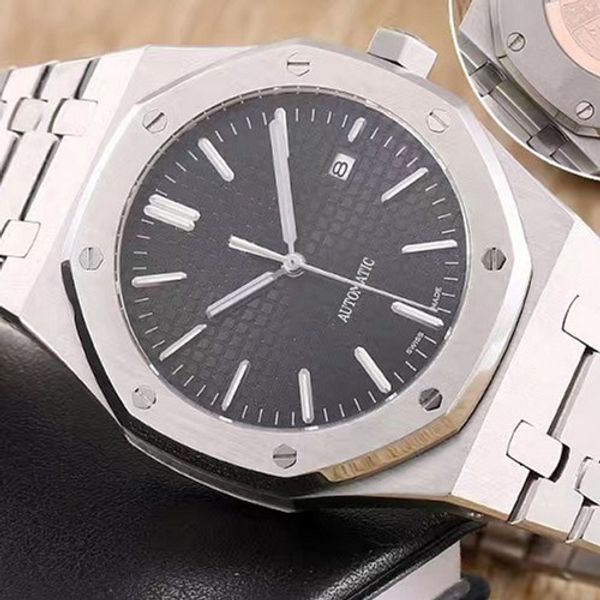 luxury royal wristwatches 15400st fashion classic sapphire stainless steel strap automatic movement men mens watch watches, Slivery;brown
luxury royal wristwatches 15400st fashion classic sapphire stainless steel strap automatic movement men mens watch watches, Slivery;brown