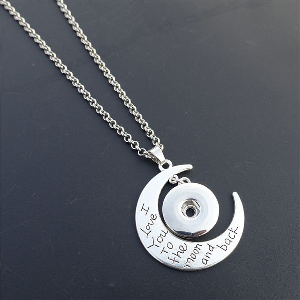 metal 18mm snap buttons pendant i love you to the moon and back necklace men boys jewelry, Golden;silver
metal 18mm snap buttons pendant i love you to the moon and back necklace men boys jewelry, Golden;silver