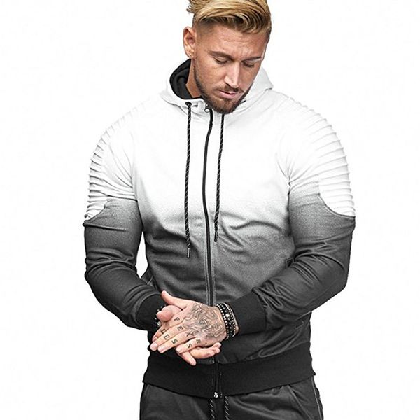 autumn men hooded running jacket printing gradient color fitness hoodies new fashion 3d zip up male workout gym hooded hoodies, Black;red
autumn men hooded running jacket printing gradient color fitness hoodies new fashion 3d zip up male workout gym hooded hoodies, Black;red