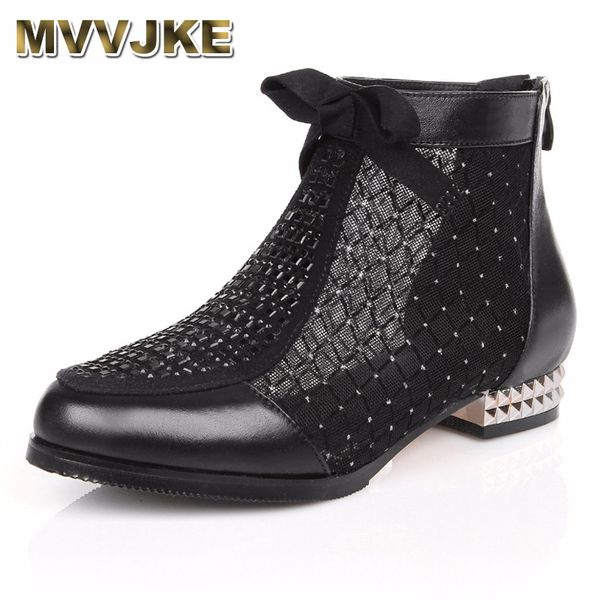mvvjke 2018 spring summer new bow genuine leather women boots hollow mesh ankle boots comfortable low heels fashion shoes, Black
mvvjke 2018 spring summer new bow genuine leather women boots hollow mesh ankle boots comfortable low heels fashion shoes, Black