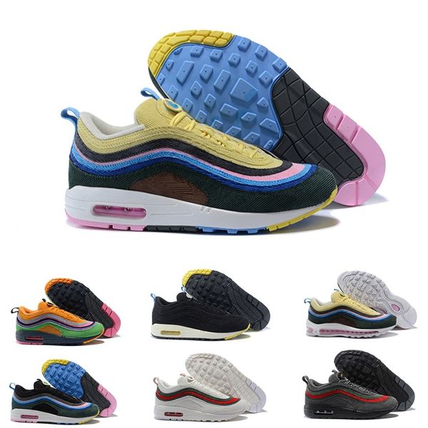 drop shipping 97 running shoes triple white black pink runnershoe og metallic gold silver bullet men trainer 97s women sports sneakers 36-45, White;red
drop shipping 97 running shoes triple white black pink runnershoe og metallic gold silver bullet men trainer 97s women sports sneakers 36-45, White;red
