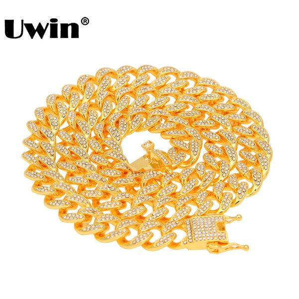 uwin miami cuban link chain necklace 13mm full bling bling iced out rhinestones silver gold color fashion jewelry necklace
uwin miami cuban link chain necklace 13mm full bling bling iced out rhinestones silver gold color fashion jewelry necklace