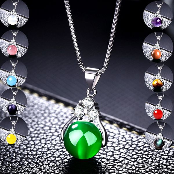 2018 jewels fashion crystal silver natrual stone silver pendant necklaces for women genuine silver jewelry gift
2018 jewels fashion crystal silver natrual stone silver pendant necklaces for women genuine silver jewelry gift