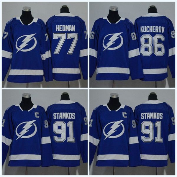 Youth 2017-2018 Season Tampa Bay Lightning Jerseys 91 Steven Stamkos 77 Victor Hedman 86 Nikita Kucherov New Team Ice Hockey Jerseys
Youth 2017-2018 Season Tampa Bay Lightning Jerseys 91 Steven Stamkos 77 Victor Hedman 86 Nikita Kucherov New Team Ice Hockey Jerseys