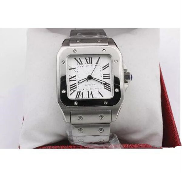 luxury new men two tone 100 xl stainless steel watch automatic mechanical watch silver case men's sports original clasp wristwatch, Slivery;brown
luxury new men two tone 100 xl stainless steel watch automatic mechanical watch silver case men's sports original clasp wristwatch, Slivery;brown