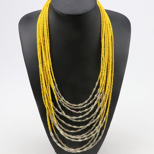 feilixishi 2018 new noble multi layers crystal beads bohemia chains necklaces for women pendants necklaces evening party jewelry, Silver
feilixishi 2018 new noble multi layers crystal beads bohemia chains necklaces for women pendants necklaces evening party jewelry, Silver