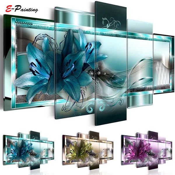 modern canvas painting 5 pieces wall art beautiful abstract lily flower wall decoration living room and bedroom decor picture
modern canvas painting 5 pieces wall art beautiful abstract lily flower wall decoration living room and bedroom decor picture